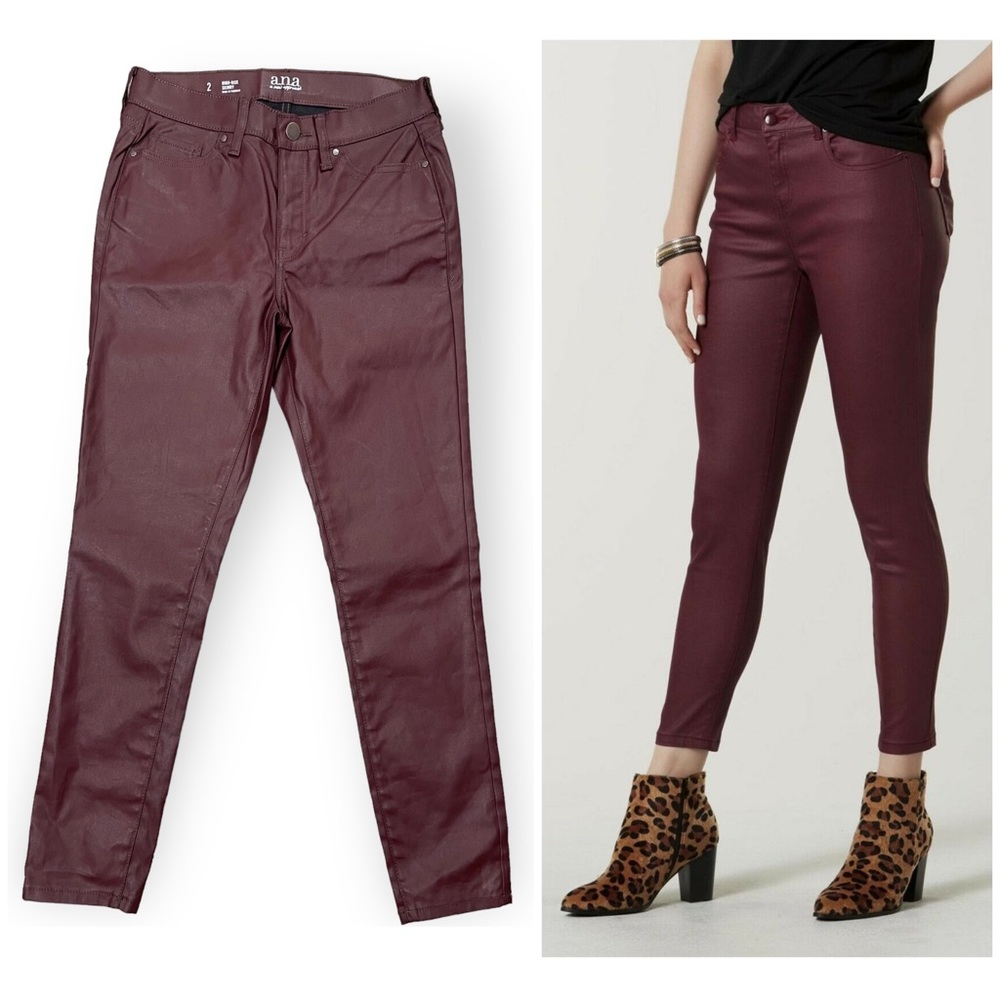 ANA Dark-Rinse Denim in Brown, Size 2